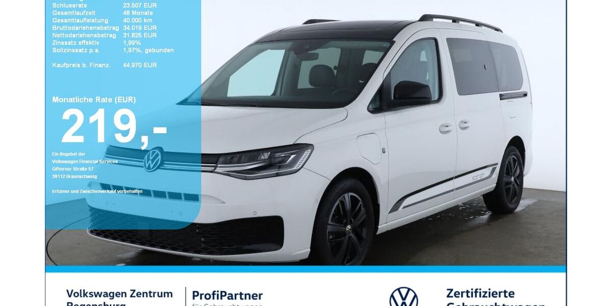 VW Caddy Maxi 1.200 km 44.970 &euro; Regensburg 93053