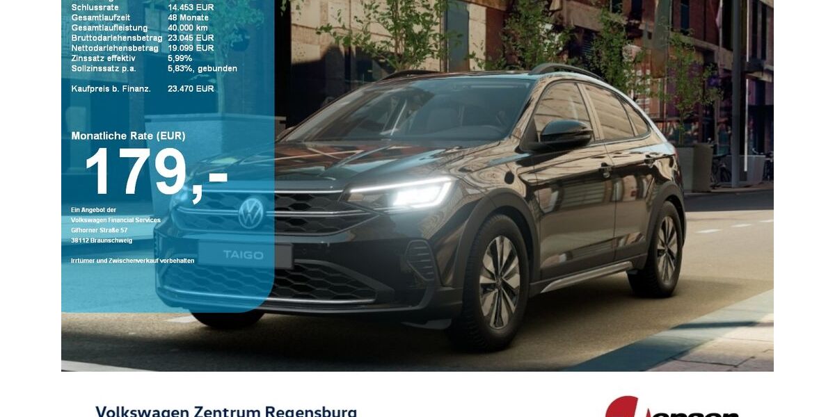 VW Taigo 9.900 km 23.470 &euro; Regensburg 93053