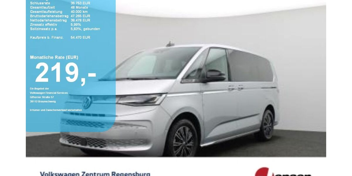 VW T7 Multivan 36.000 km 54.470 &euro; Regensburg 93053