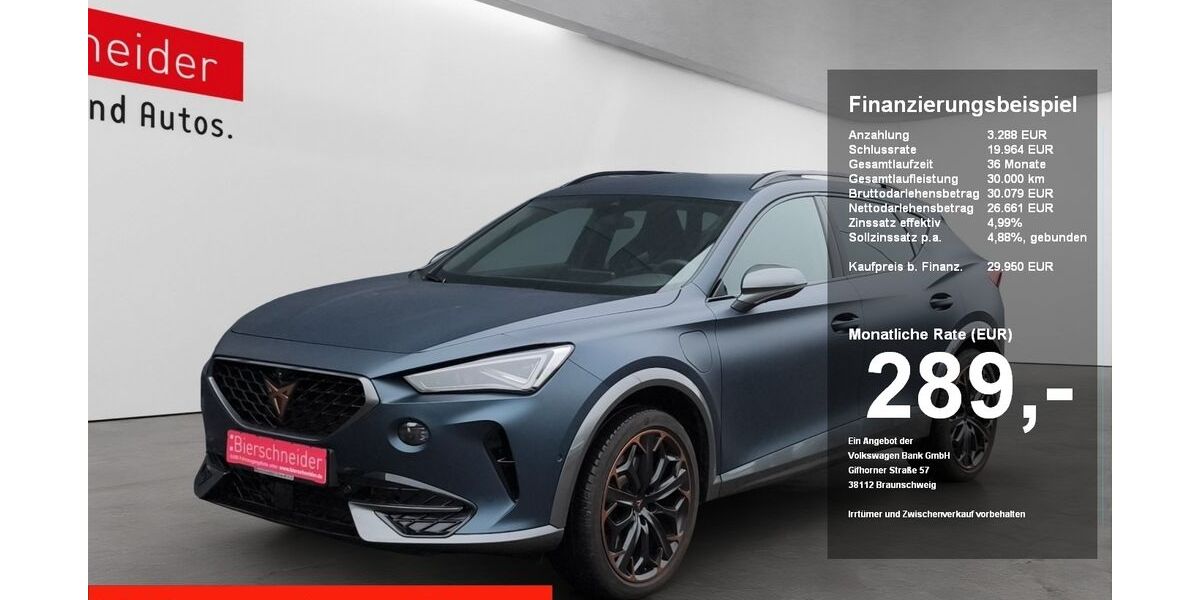 Cupra Formentor 27.995 km 29.290 &euro; Regensburg 93055