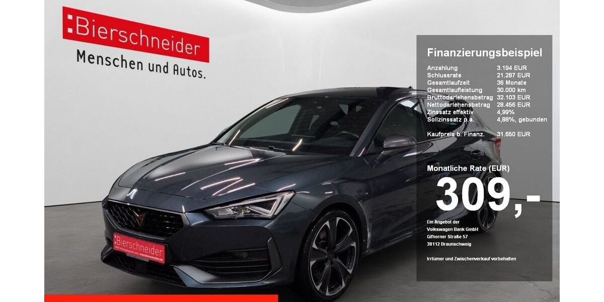 Cupra Leon 31.290 km 31.450 &euro; Regensburg 93055