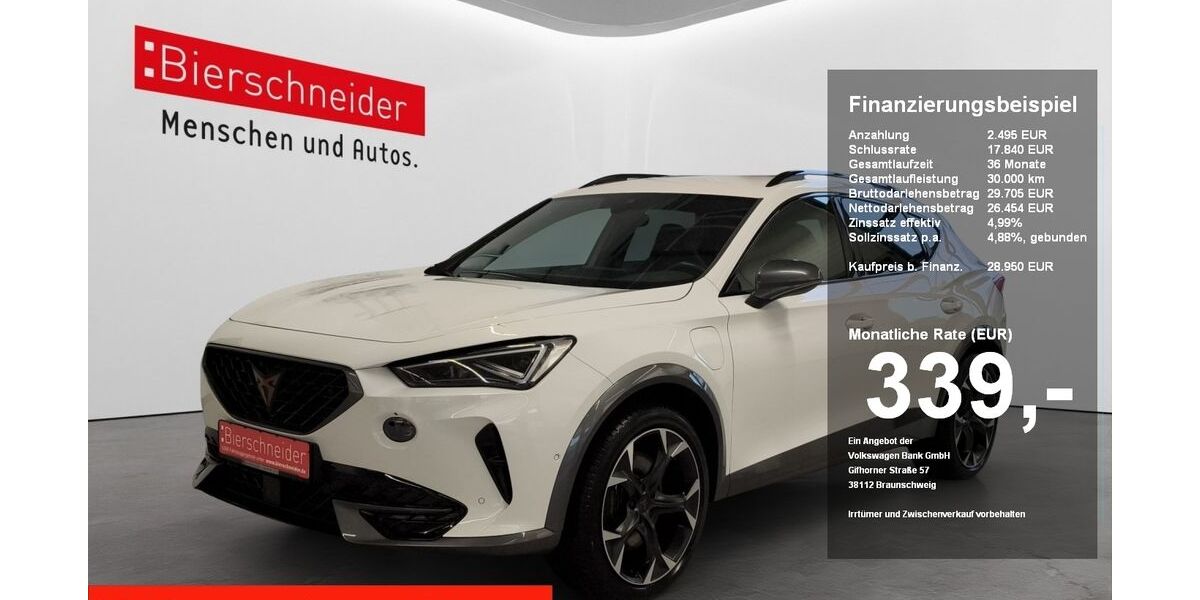 Cupra Formentor 32.415 km 28.950 &euro; Regensburg 93055